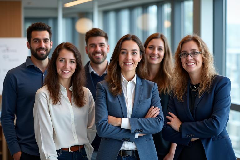 Equipo de expertos en tecnología educativa de Ágora Educa en Madrid
